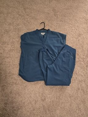 Hypothesis Scrub Set Dolman Jogger M Small Petite Carribean